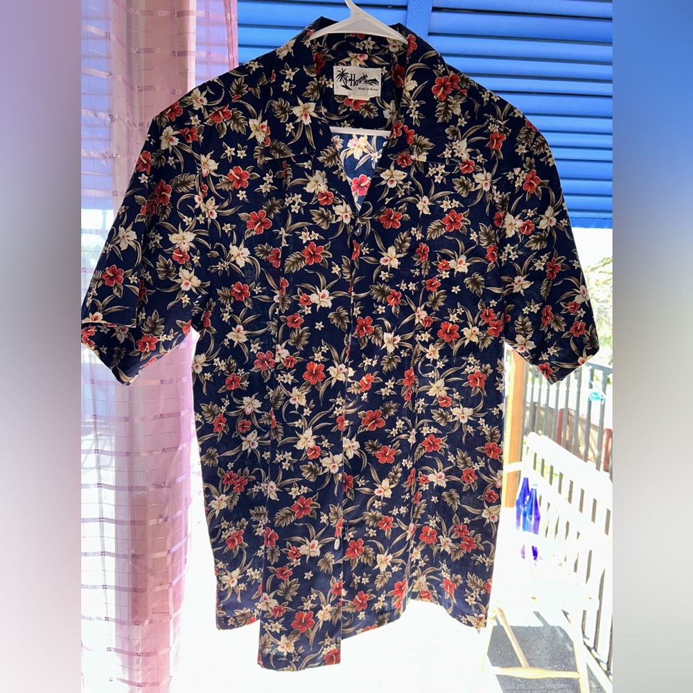 Floral Navy Men's Shirt